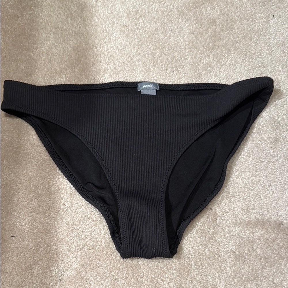 Aerie Black Bikini Bottoms bathing suit size small